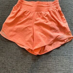 Lululemon Athletica Coral Athletic Shorts 4”
